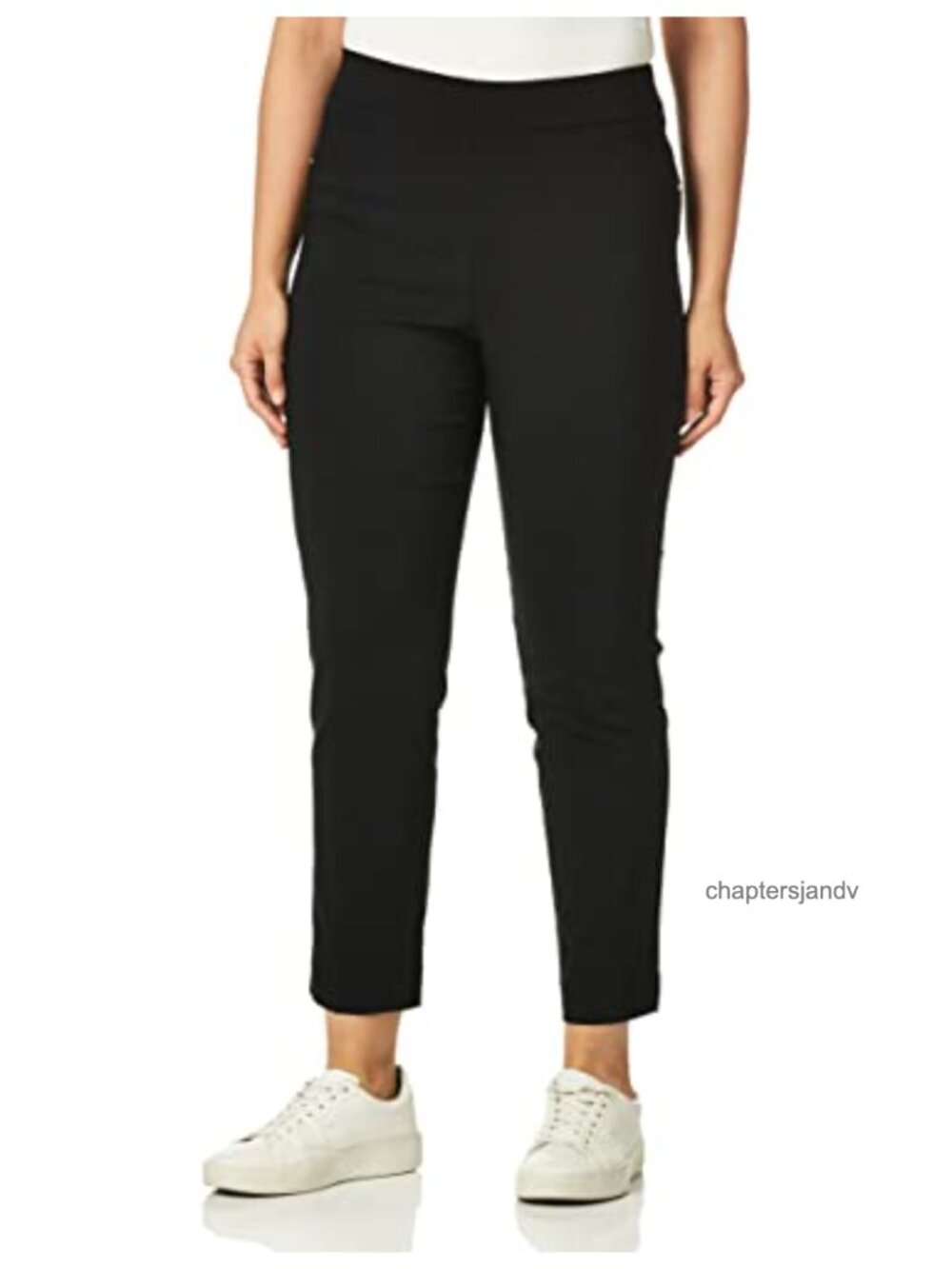 Women’s Pull On Straight Leg Dress Pants, Slimming Stretch Slacks